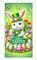 Easter Door Cover 71x35 Inch – Happy Easter Bunny Banner, Easter Decorations for Front Door, Spring Outdoor Porch Wall Decor